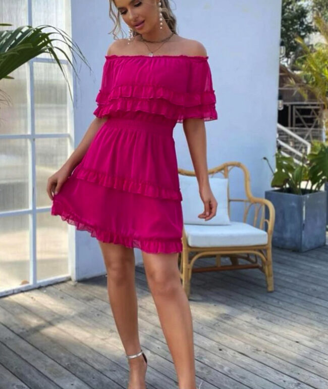 pink-strapless-dress